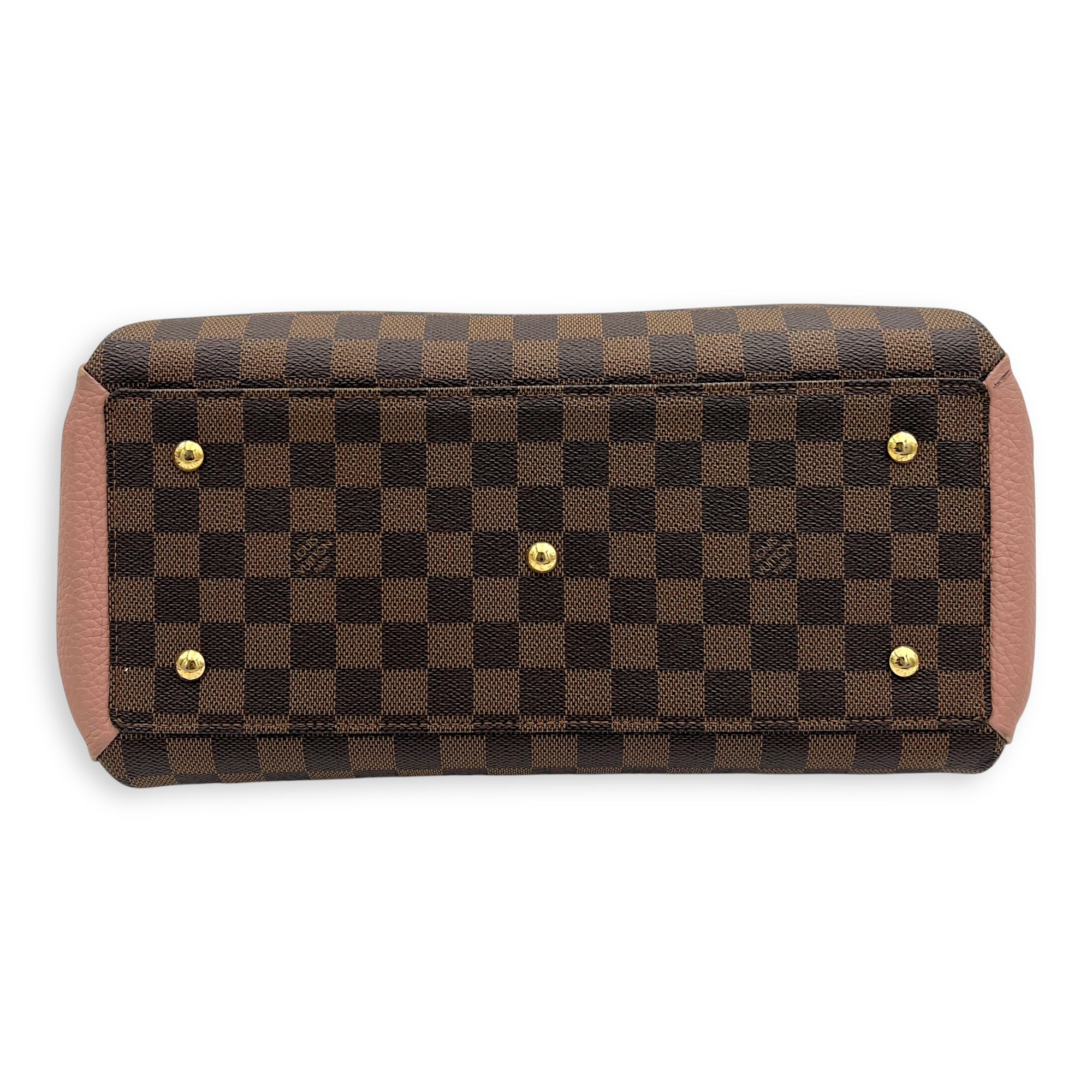 Normandy Top Handle Bag Brown in Coated Canvas, Gold hardware - Image 6