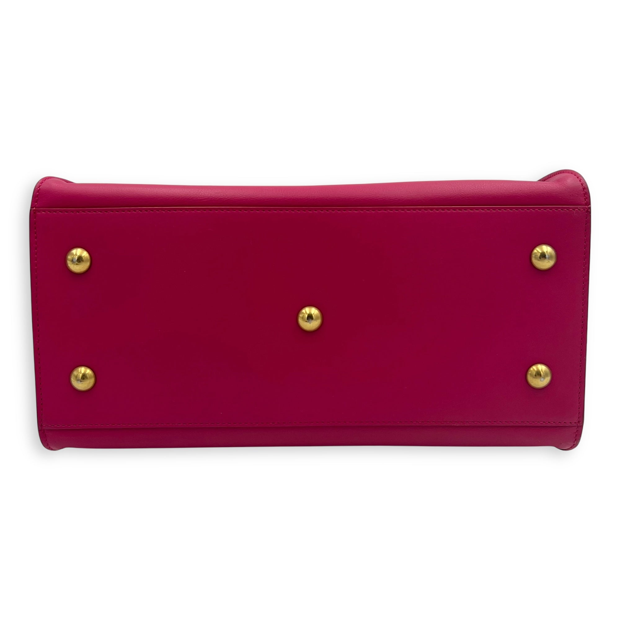 Chyc Top Handle Bag Pink in Calfskin, Gold hardware - Image 4