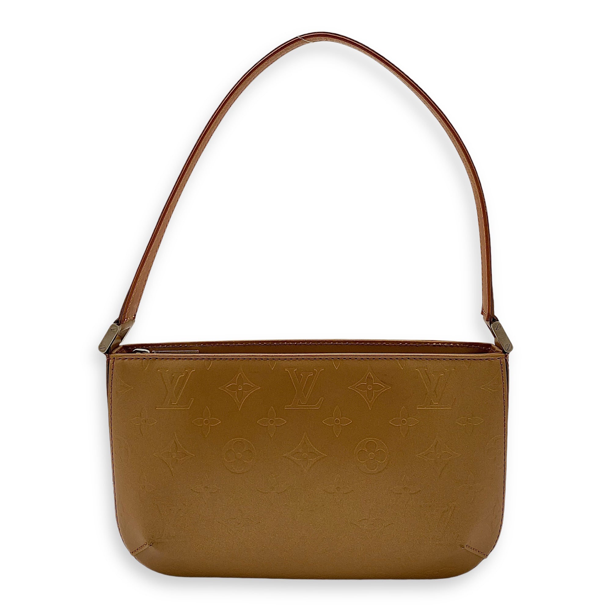Mat Fowler Shoulder Bag Gold in Calfskin, Silver hardware - Image 3