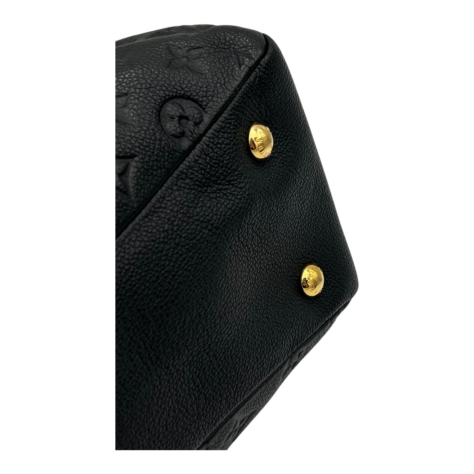 Ponthieu Black Top Handle Bag in Monogram Empreinte Leather, Gold hardware - Image 7