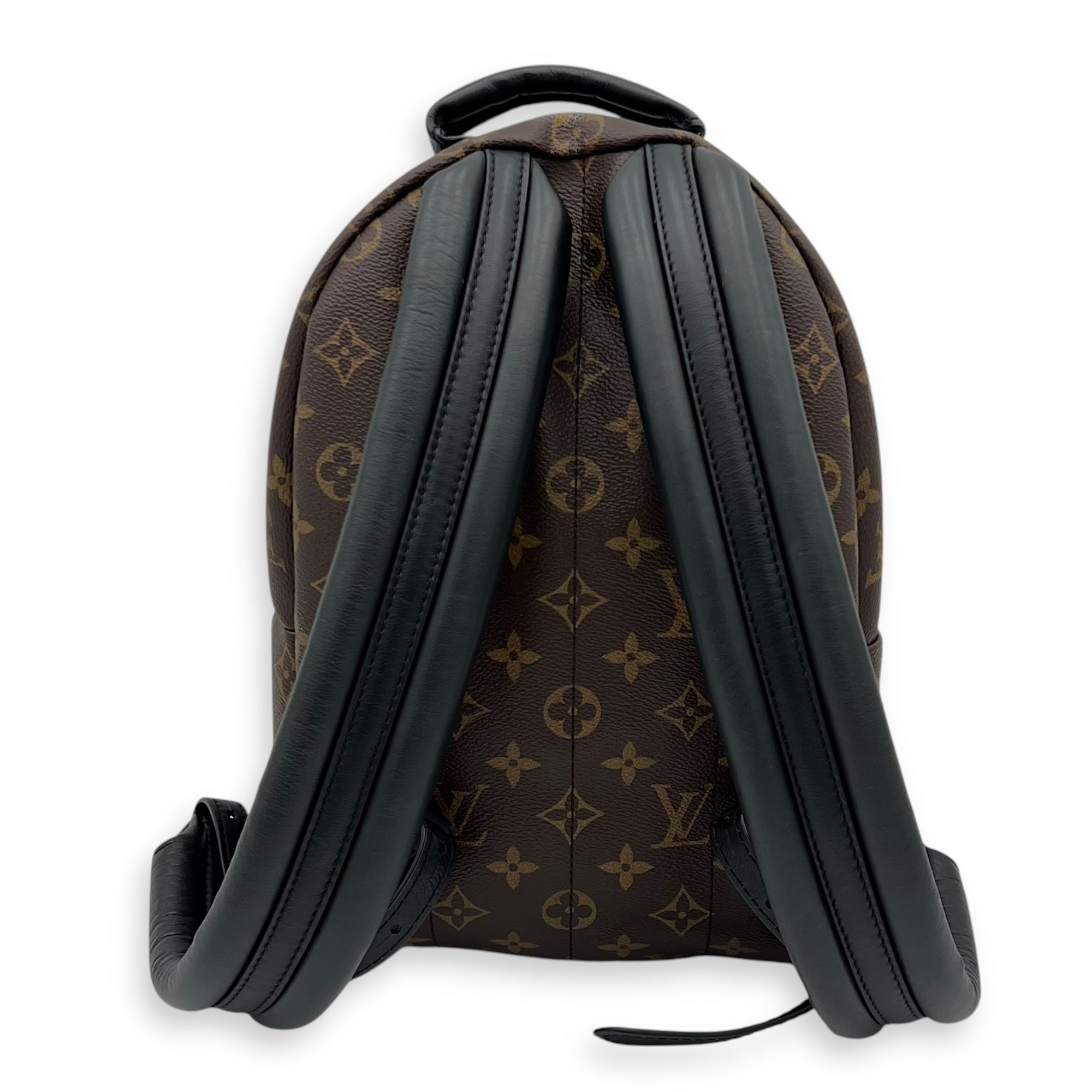 Palm Springs PM Brown Backpack in Monogram Coated Canvas, Gold hardware - Image 3