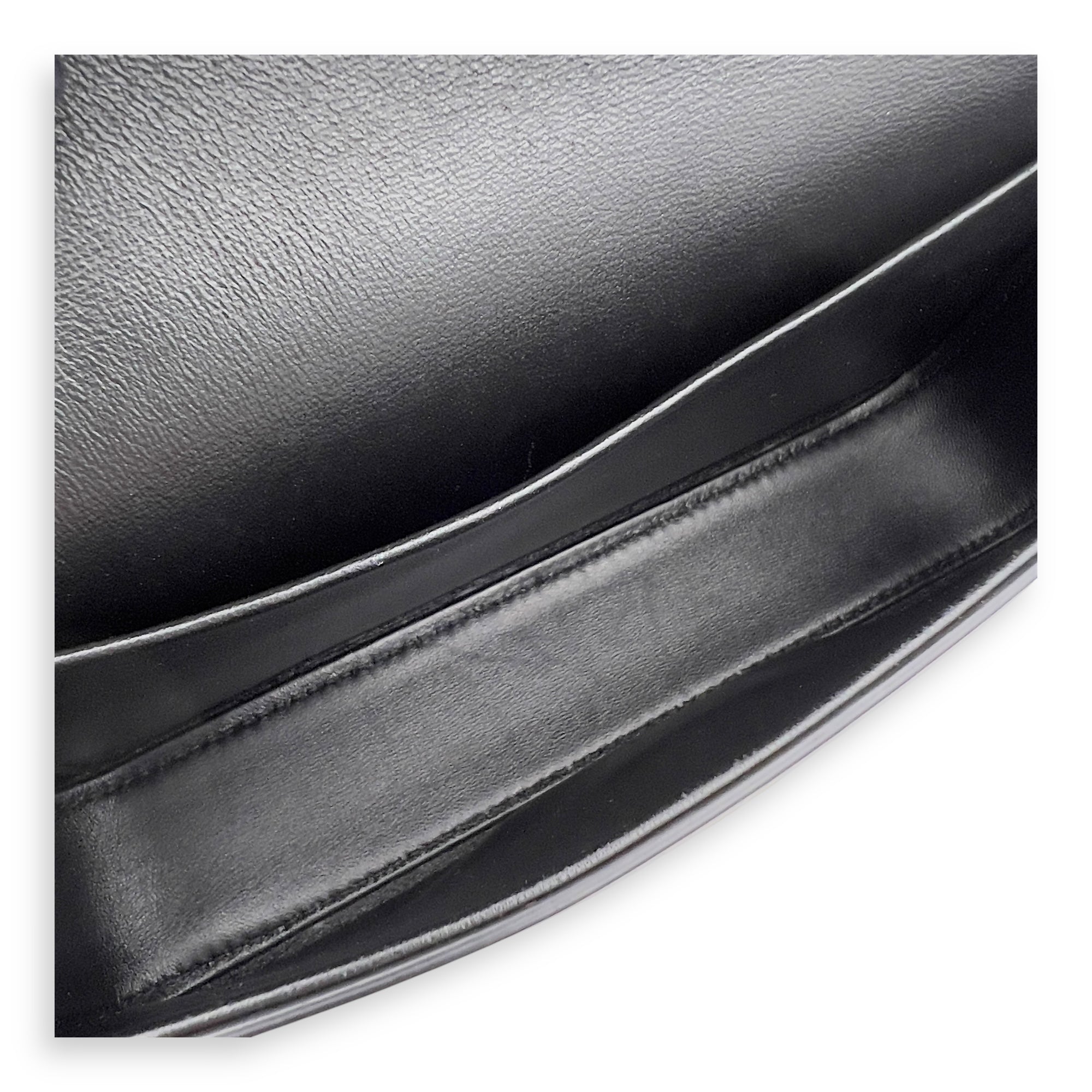 Triomphe Claude Black Shoulder Bag in Calfskin, Gold hardware - Image 5