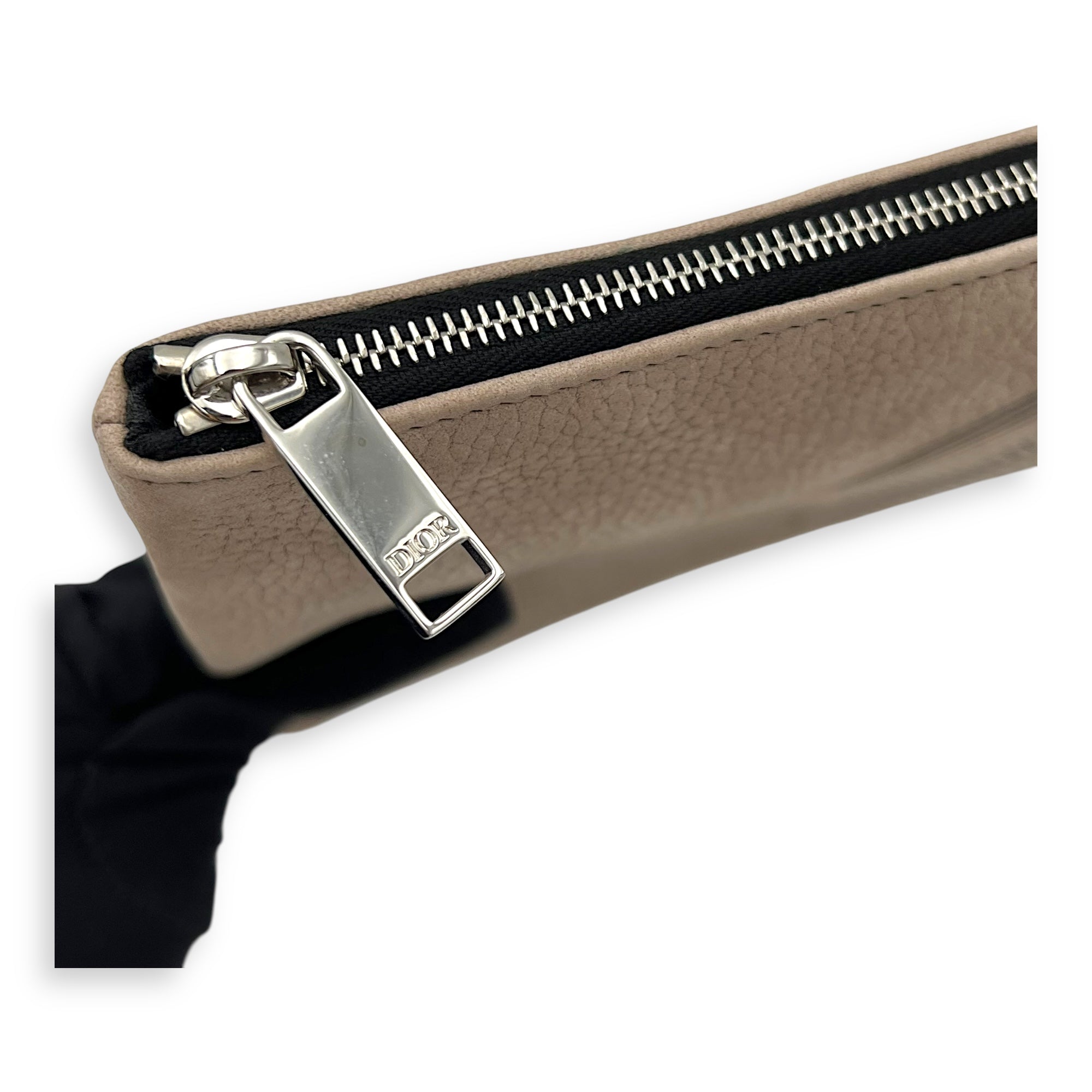 Clutch Clutch Small Brown in Calfskin, Silver hardware - Image 8