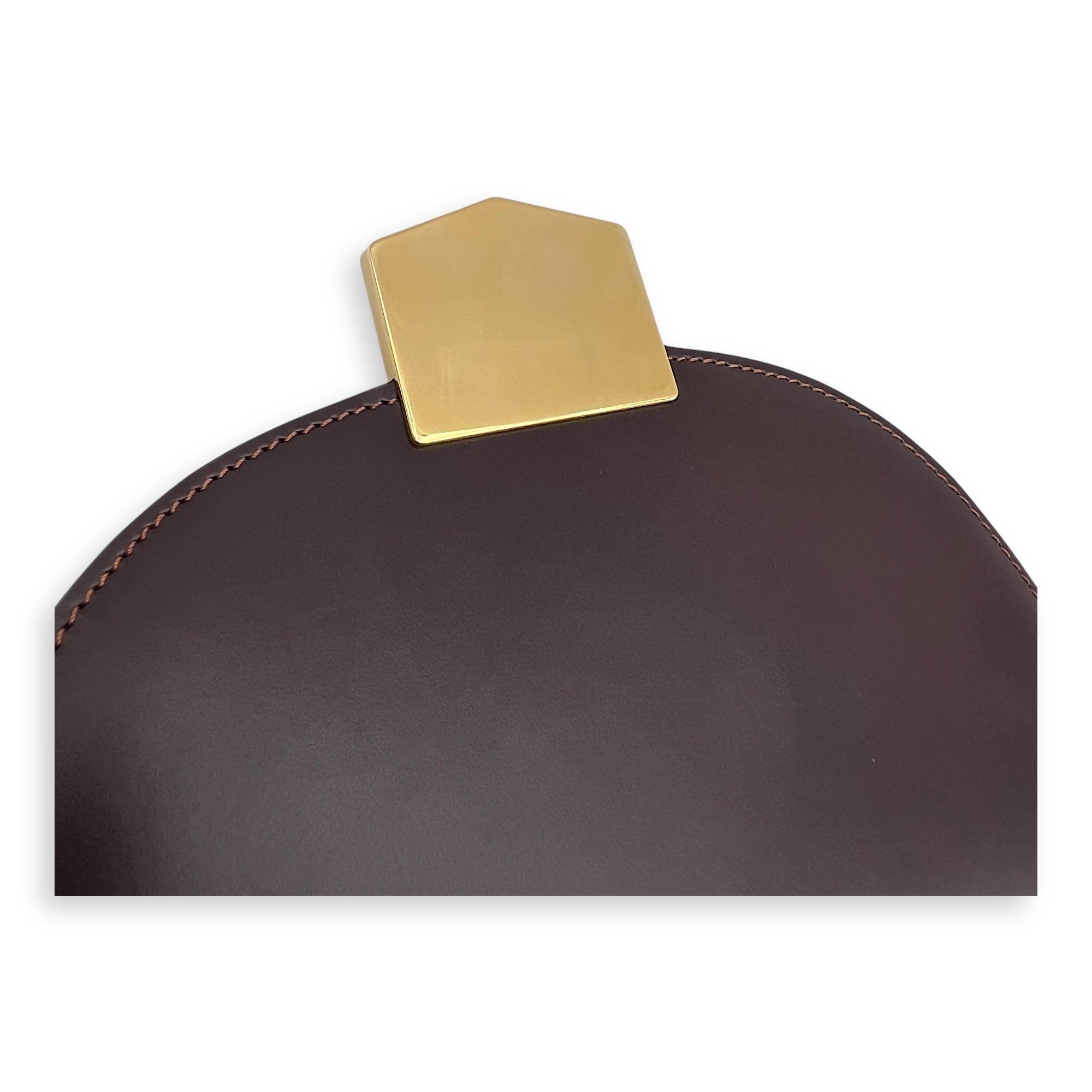 Trotteur Crossbody Bag Red in Calfskin, Gold hardware - Image 9