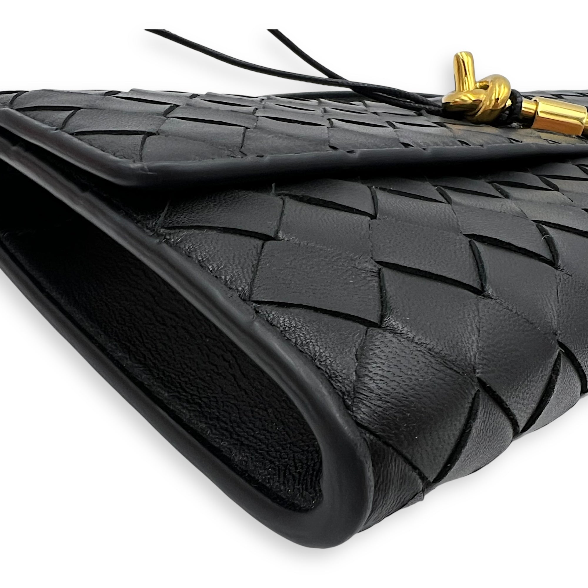 Andiamo Top Handle Bag Black in Lambskin, Gold hardware - Image 10