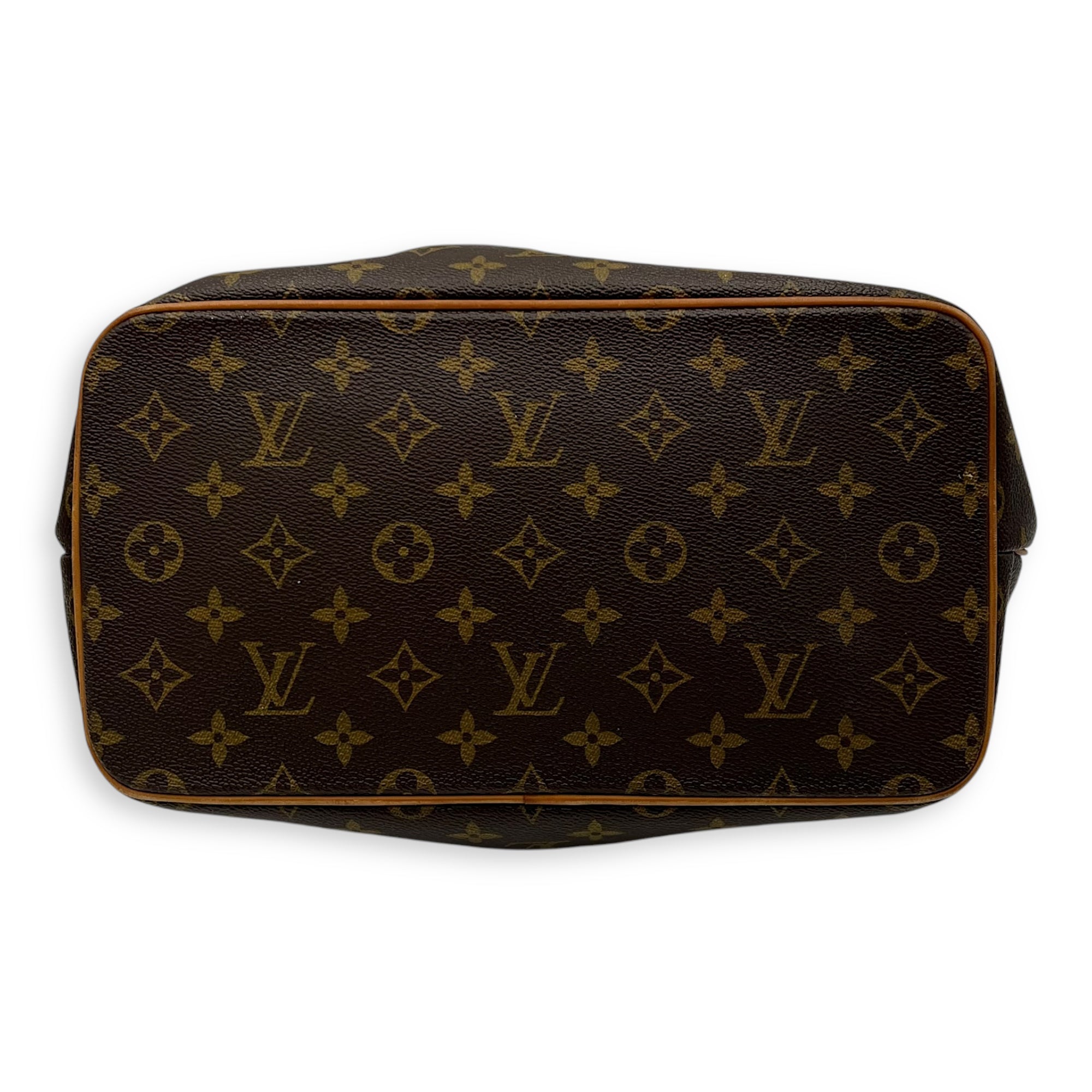 Palermo Top Handle Bag Brown in Monogram Coated Canvas, Gold hardware - Image 6