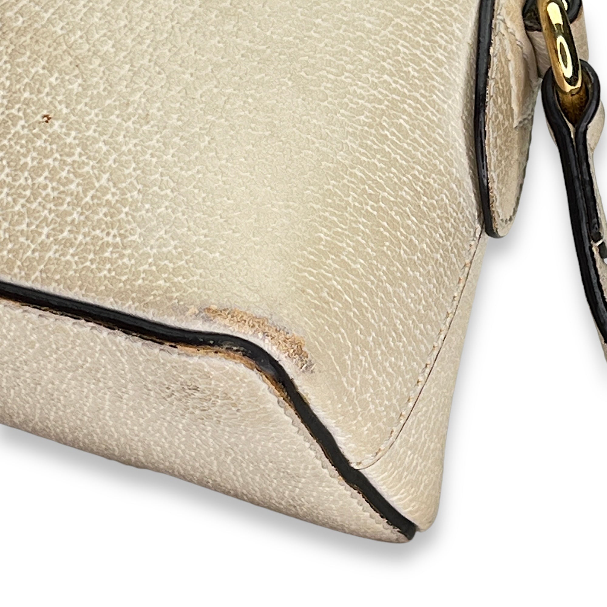 Ophidia Small Crossbody bag in Calfskin, Gold Hardware - Image 13