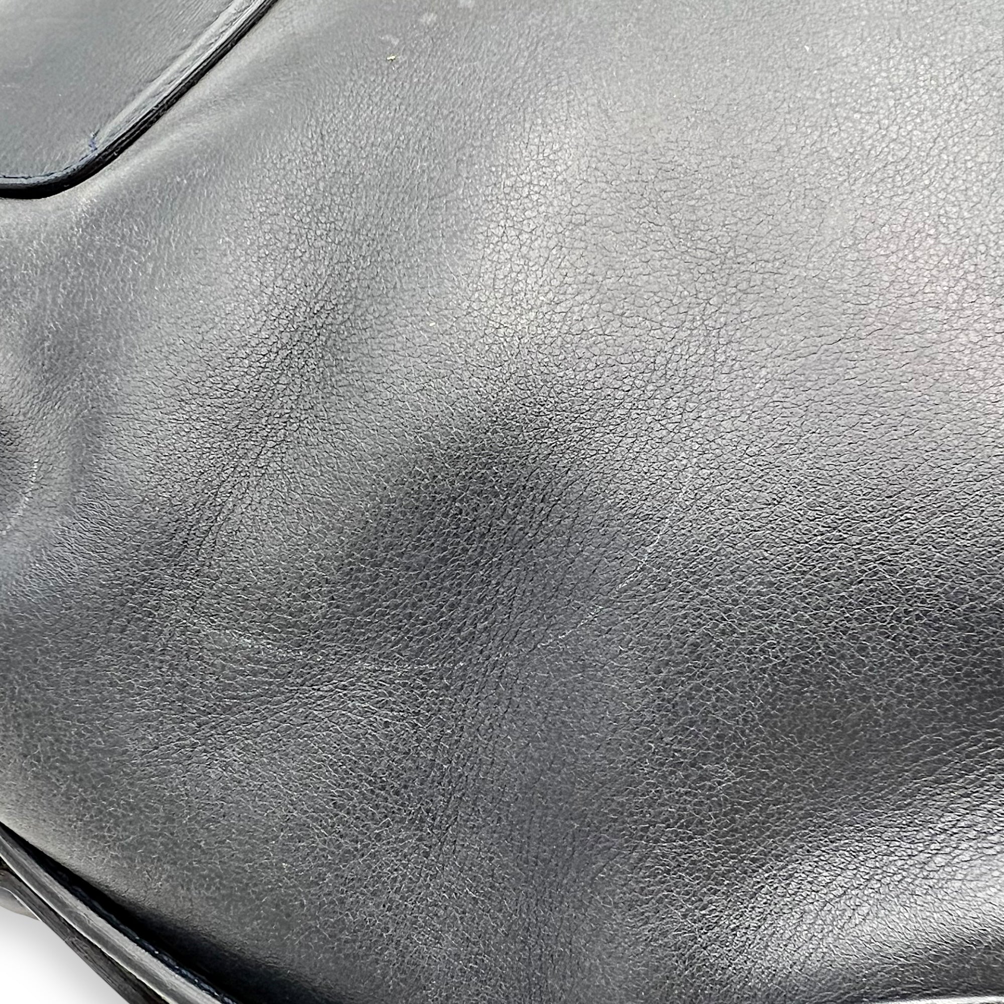 Bamboo Shoulder Bag Blue in Calfskin - Image 13