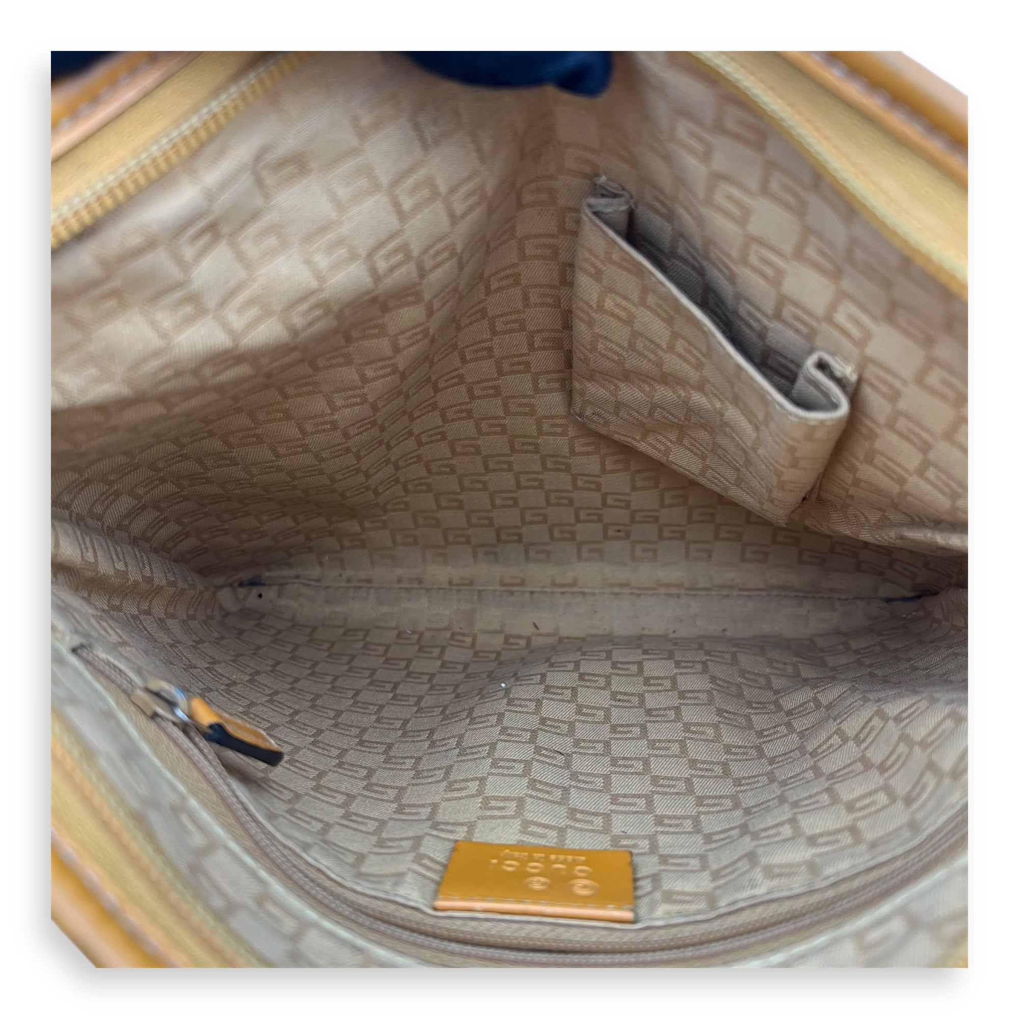 GG Crossbody Bag White in Coated Canvas - Image 7