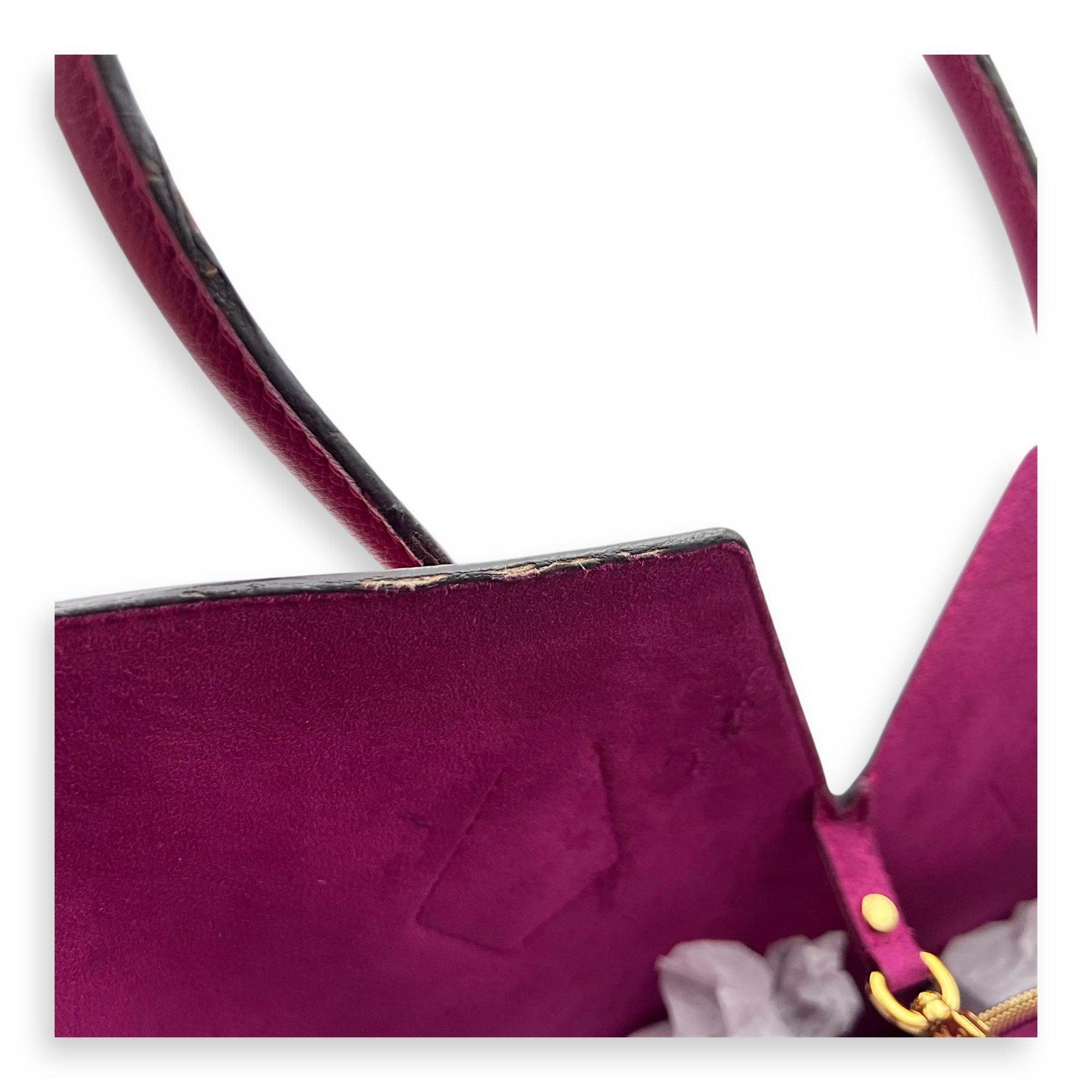 Kimono Top Handle Bag MM Brown in Monogram Coated Canvas, Gold hardware - Image 15