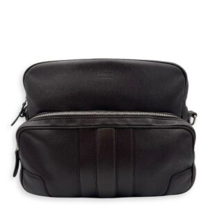 Classic Brown Messenger in Calfskin, Silver hardware