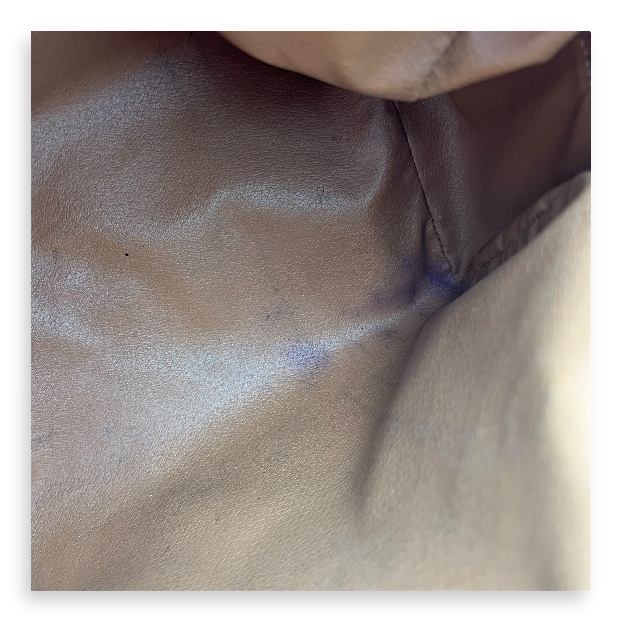 Vintage Macadam Boston Top Handle Bag Beige in Coated Canvas, Gold hardware - Image 8