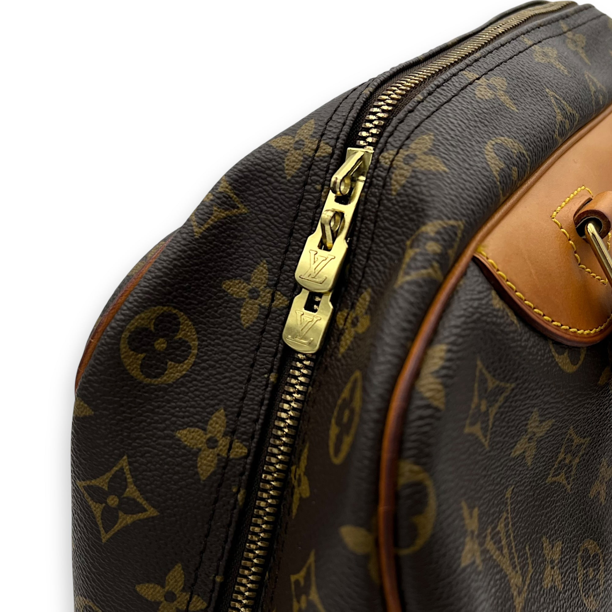 Trouville Top Handle Bag Brown in Monogram Coated Canvas, Gold hardware - Image 17