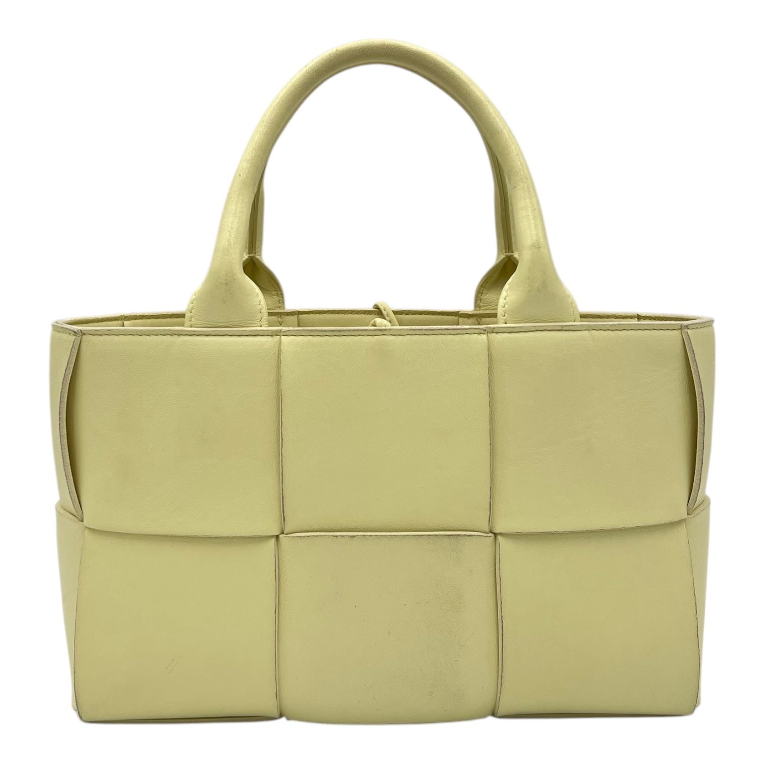 Arco Yellow Tote Bag in Lambskin - Image 3