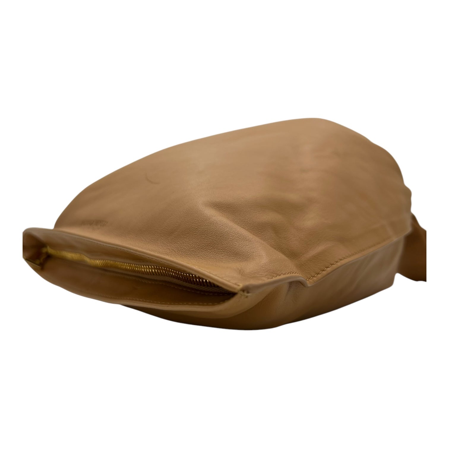 Twist Top Handle Bag Brown in Calfskin, Gold hardware - Image 11