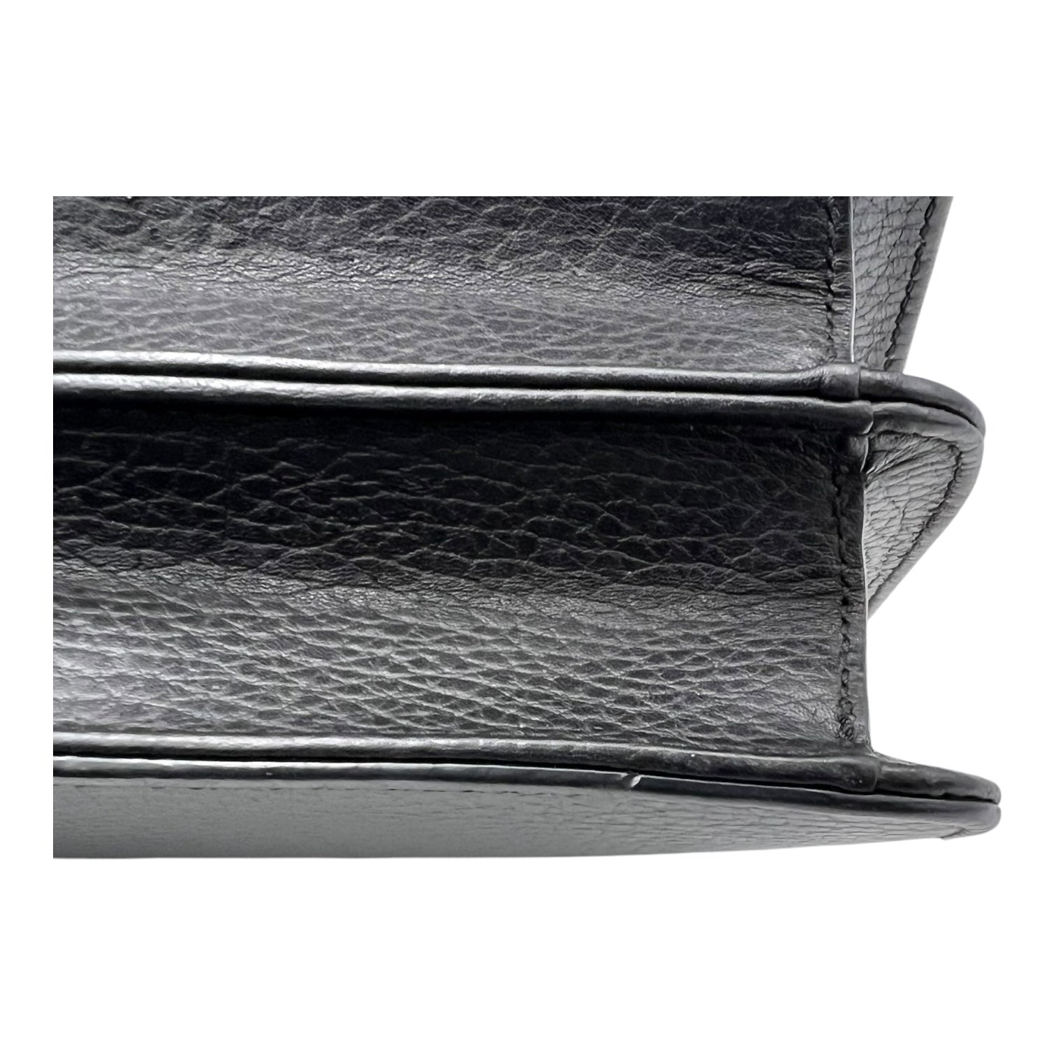 Interlocking G Crossbody Bag Black in Calfskin, Gold hardware - Image 7