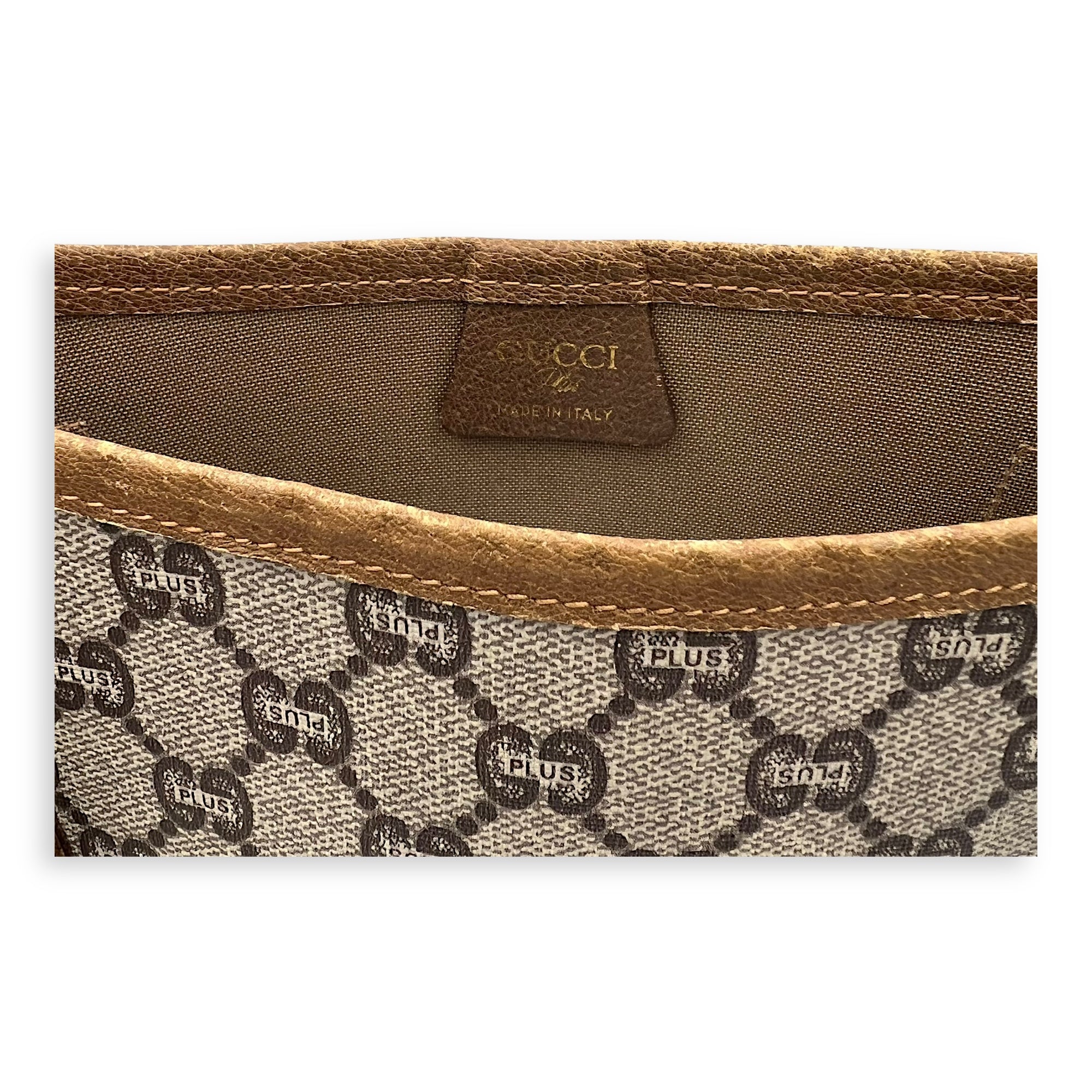 GG Tote Bag Grey in Coated Canvas, Gold hardware - Image 13