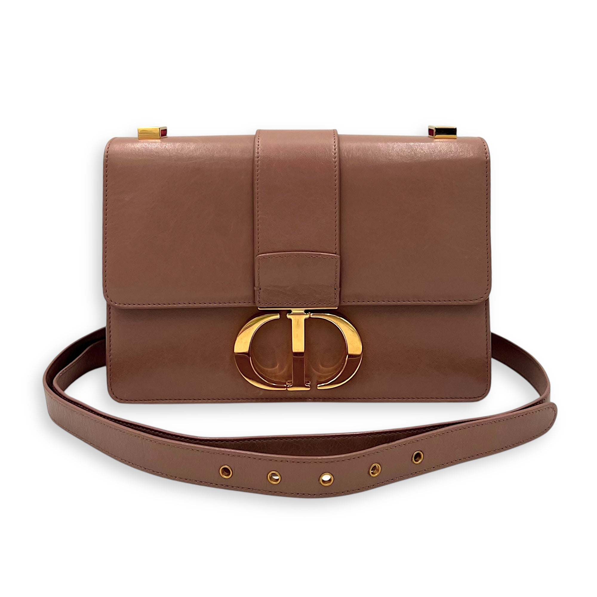 30 Montaigne Medium Shoulder bag in Calfskin, Gold Hardware - Image 12