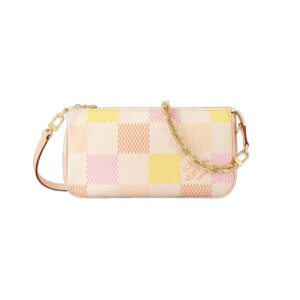Pochette Accessoires Peach Pink Damier Canvas - Repbags.ru