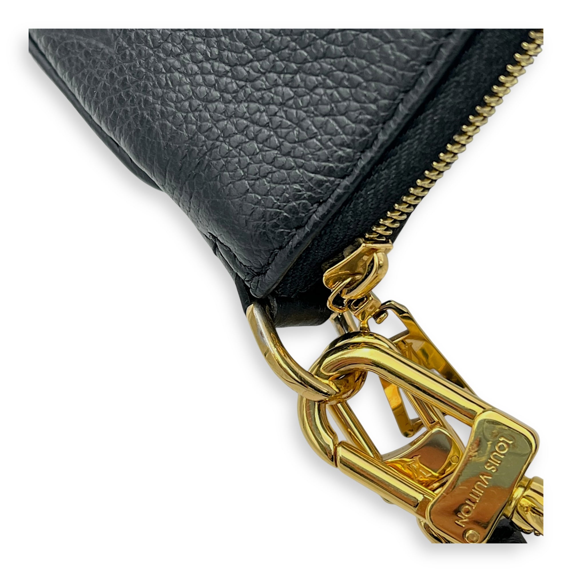 Multi-Pochette Accessoires Shoulder Bag Black in Empreinte Leather, Gold hardware - Image 12
