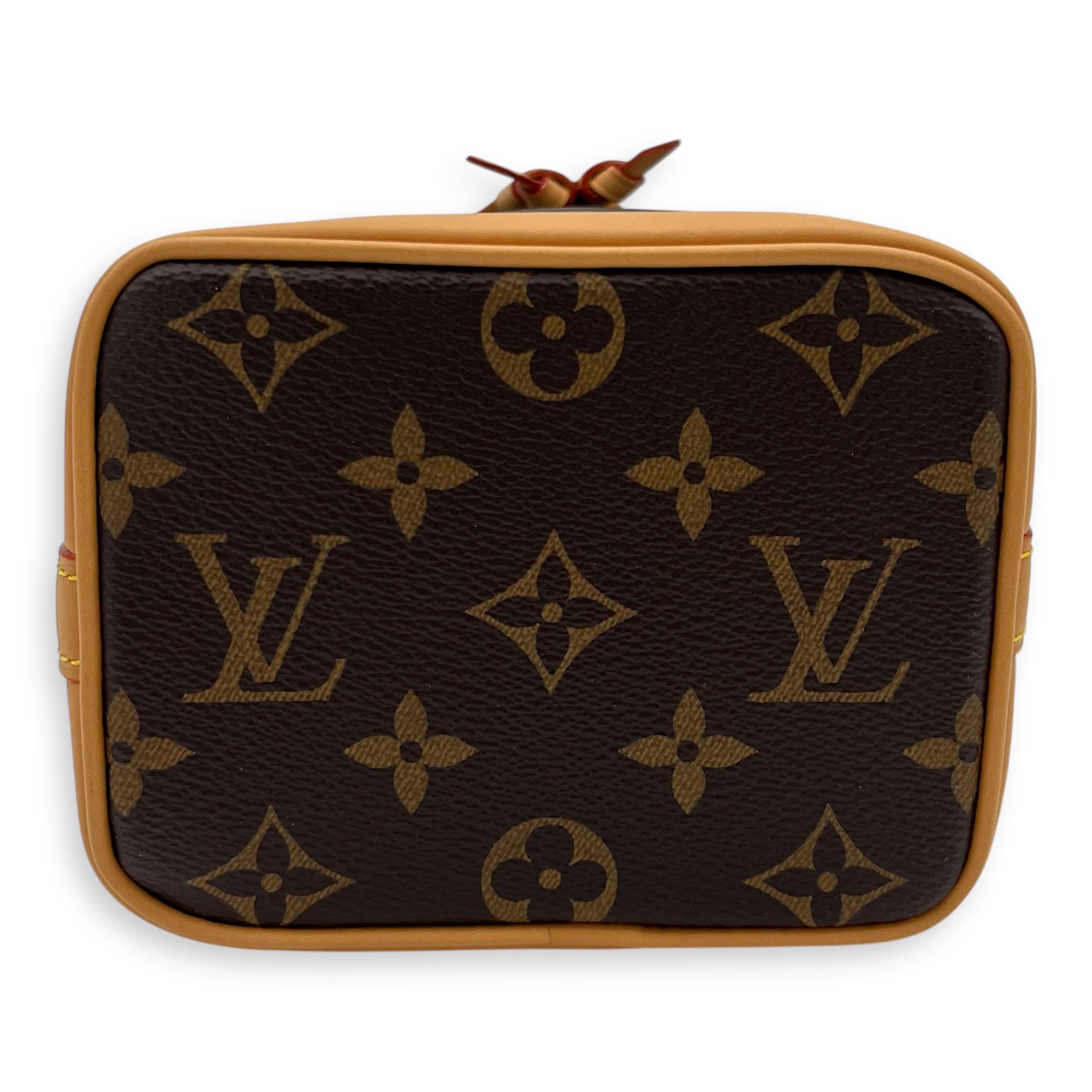 Noe Crossbody Bag Nano Brown in Monogram Coated Canvas, Gold hardware - Image 6