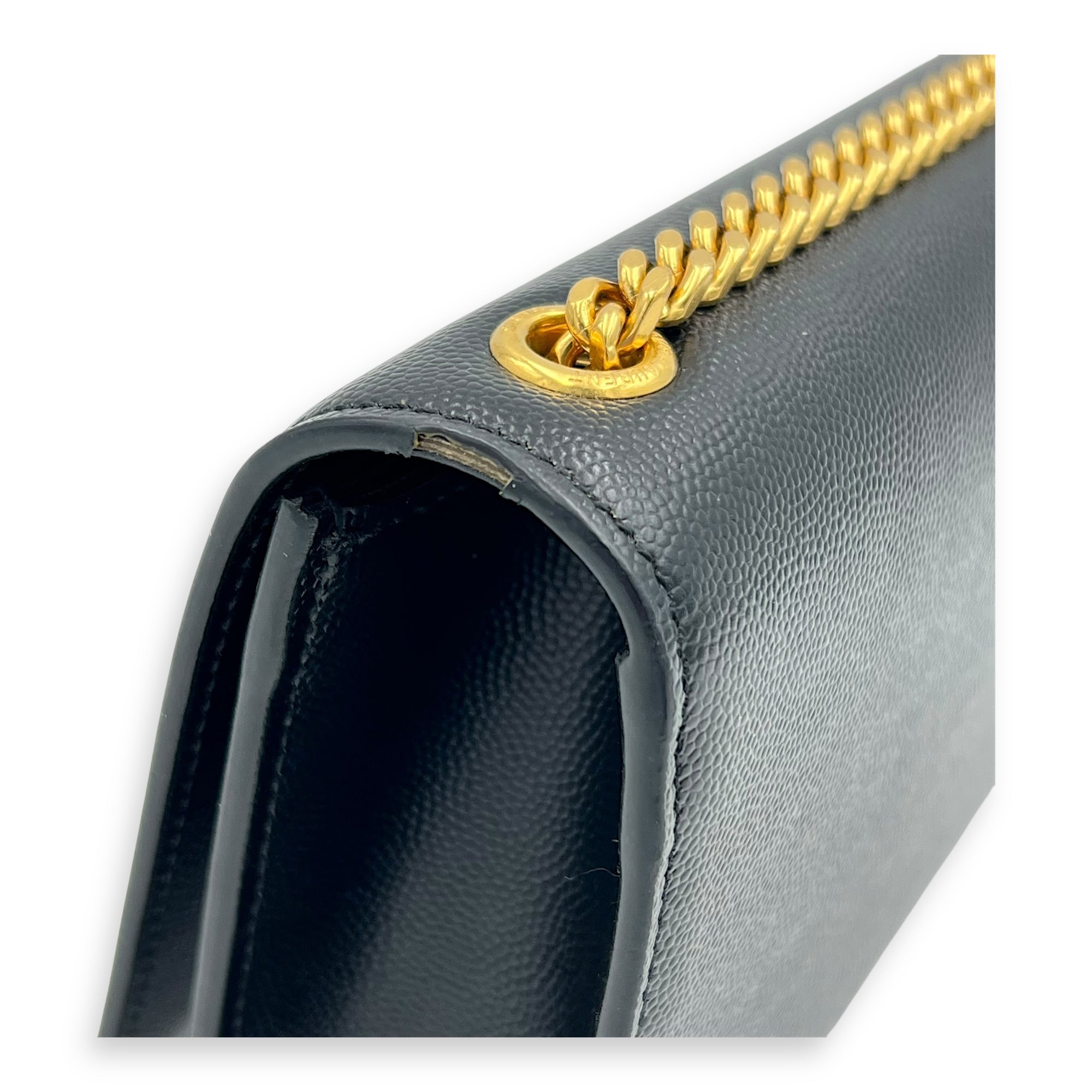 Kate Crossbody Bag Small Black in Caviar Leather, Gold hardware - Image 8