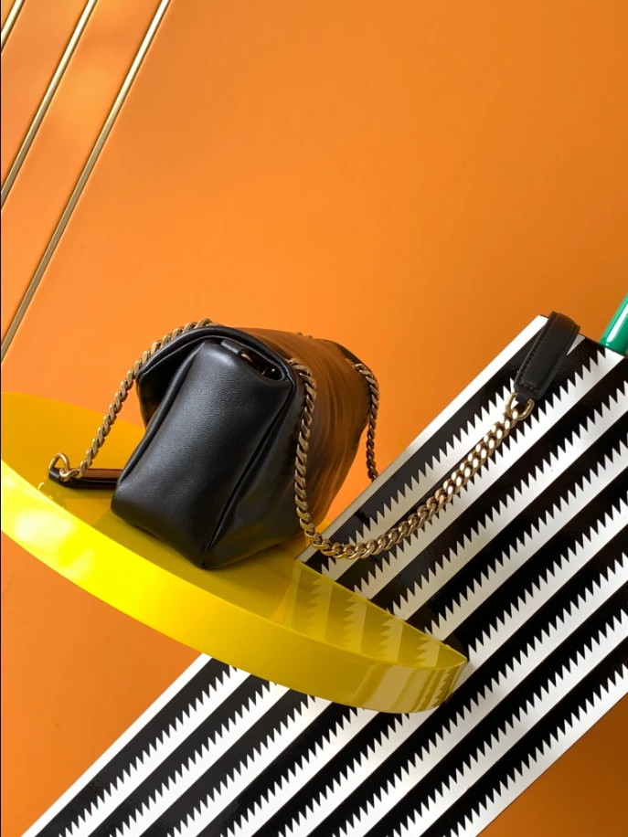 Saint Laurent Calypso in Plunged Lambskin - Image 7