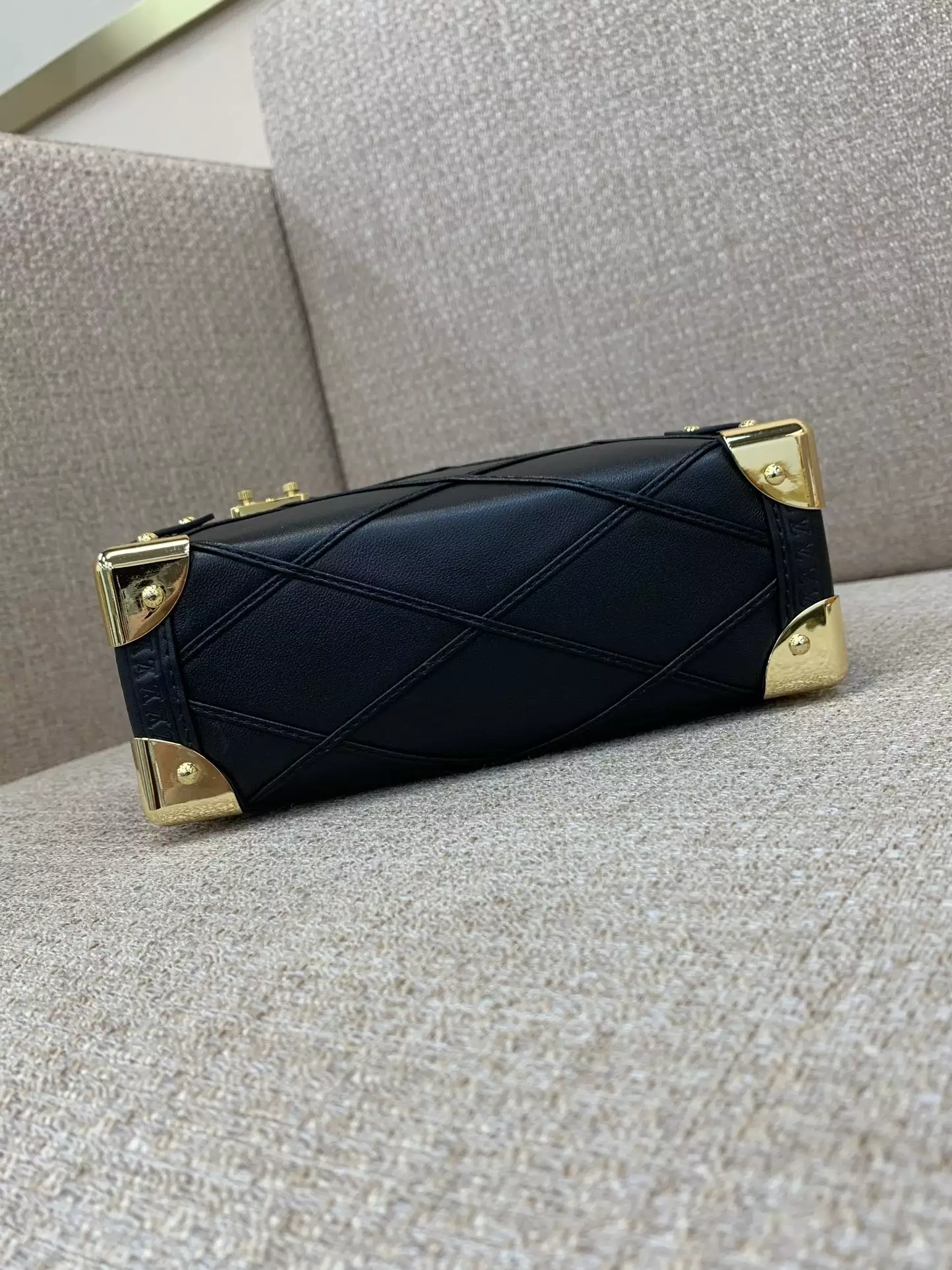 Side Trunk PM Malletage Black Leather - Repbags.ru - Image 4