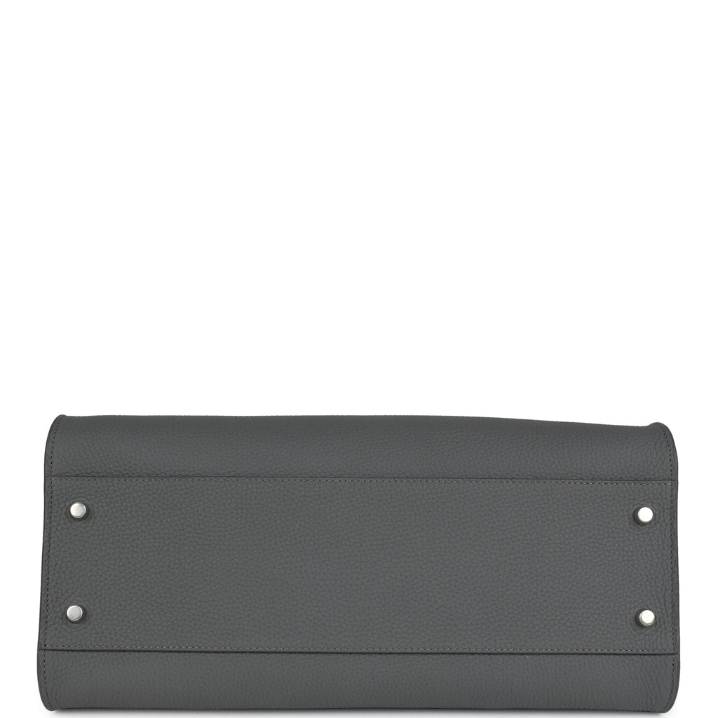 The Row Margaux Shoulder 12 Bag Timouse Grey Calfskin Silver Hardware - Image 7