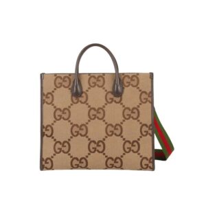 Tote bag with jumbo GG Camel and ebony - GB076