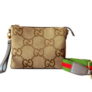 Gucci Brown Jumbo GG Messenger Bag
