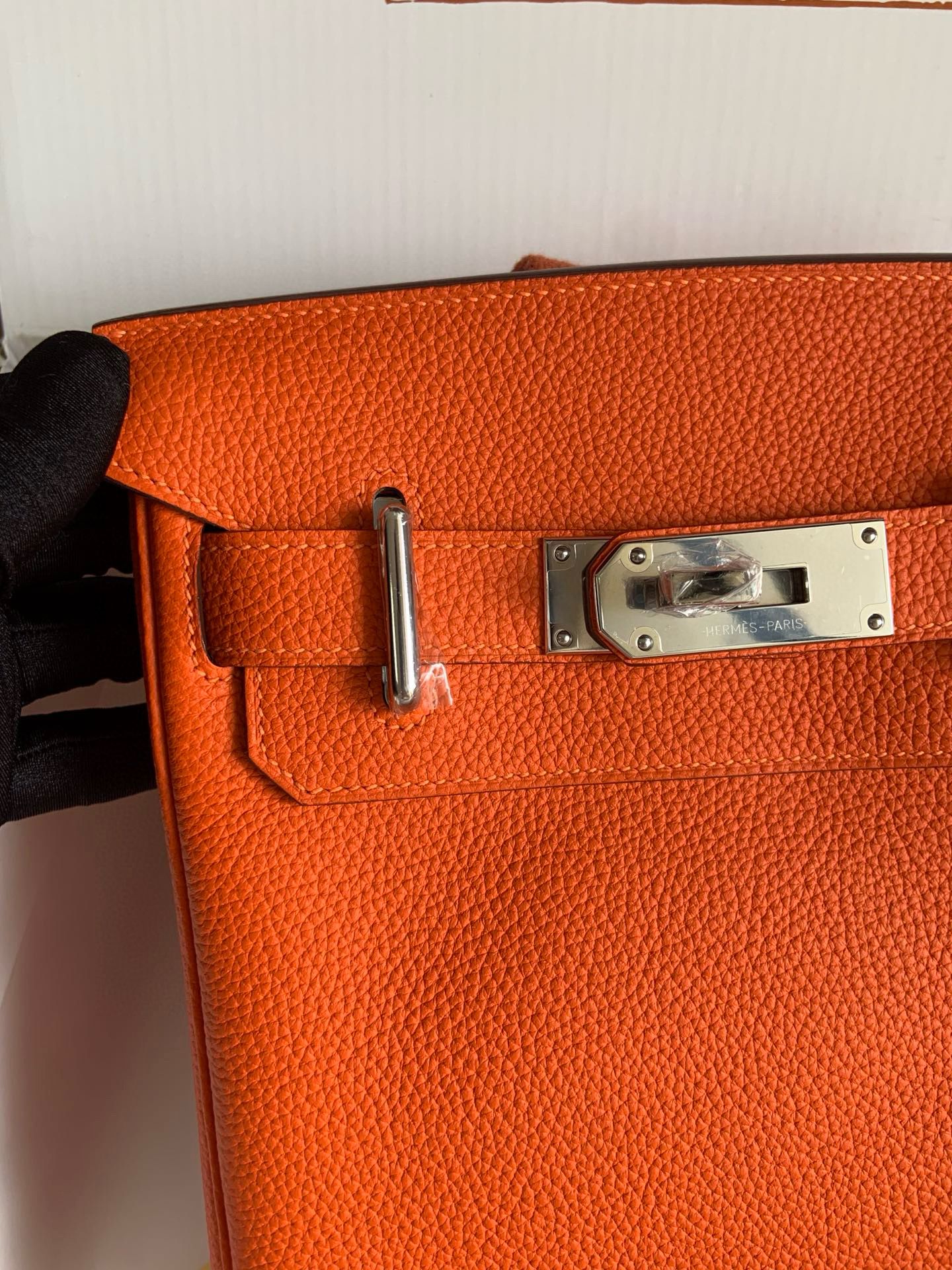 Hermes Hac a Dos PM Backpack in Orange Clemence Leather - Image 7