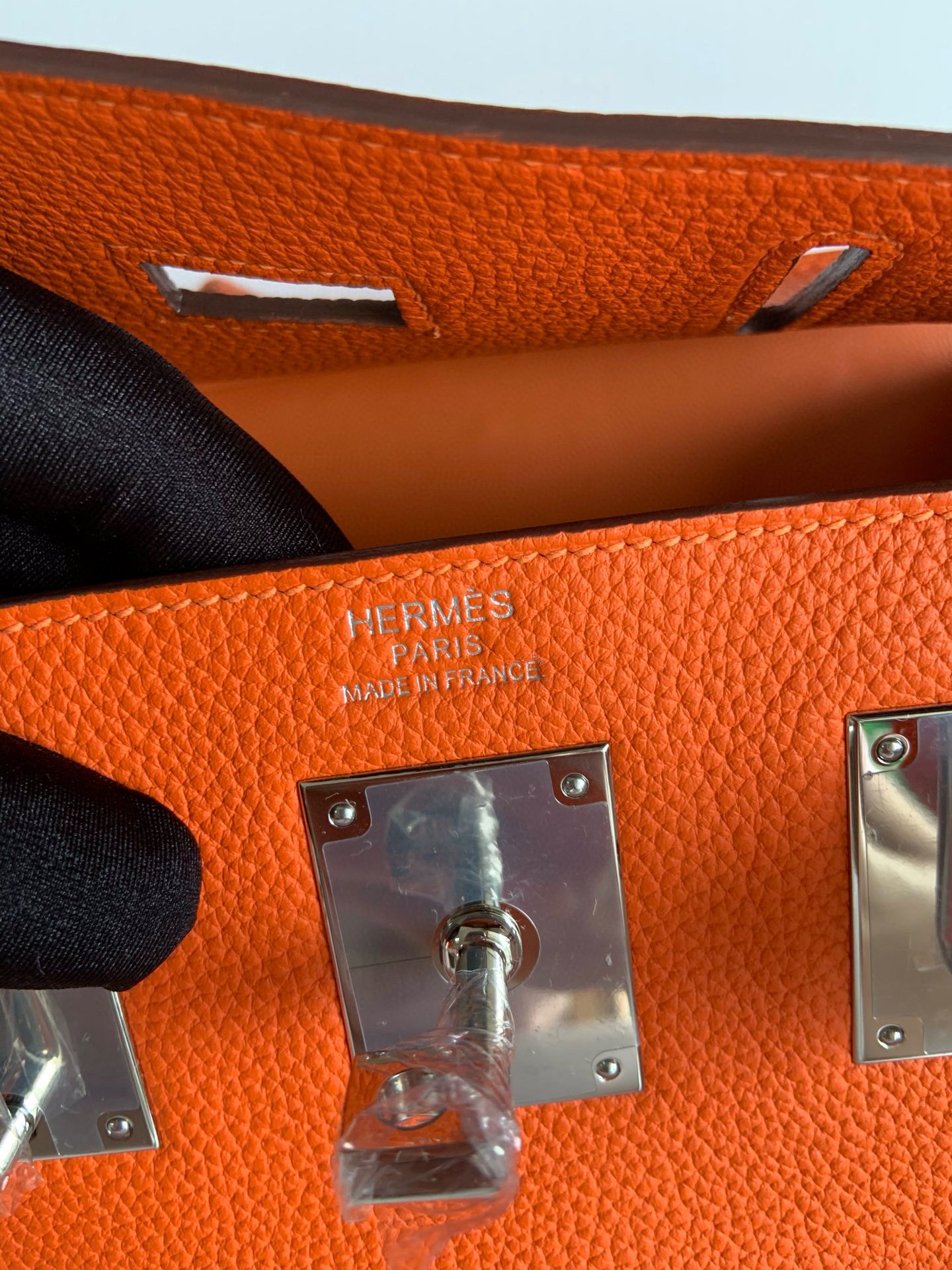 Hermes Hac a Dos PM Backpack in Orange Clemence Leather - Image 10