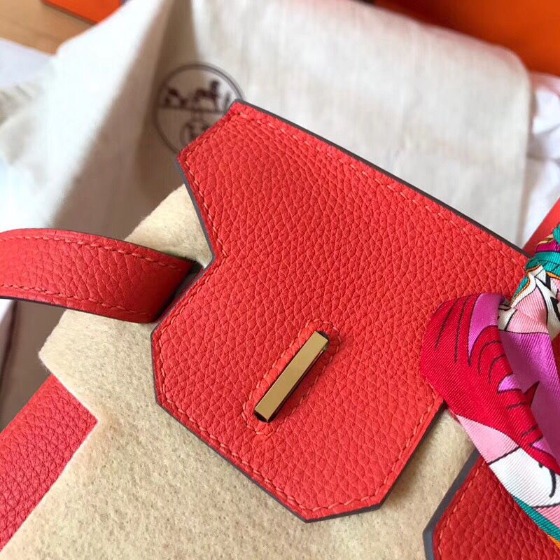 Hermes Birkin 30 Handmade Bag In Rose Extreme Clemence Leather - Image 4