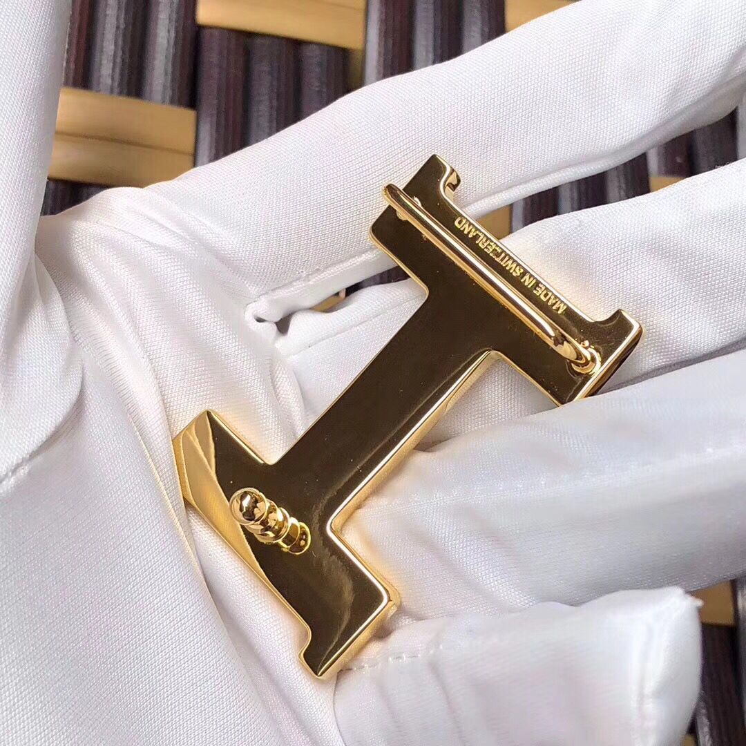 Hermes Mini Constance 24mm Reversible Belt Black/Orange - Image 7