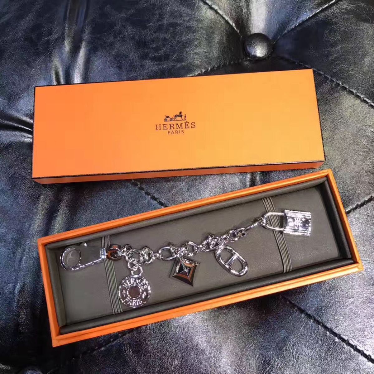 Hermes Silver Breloque Olga Bag Charm - Image 3