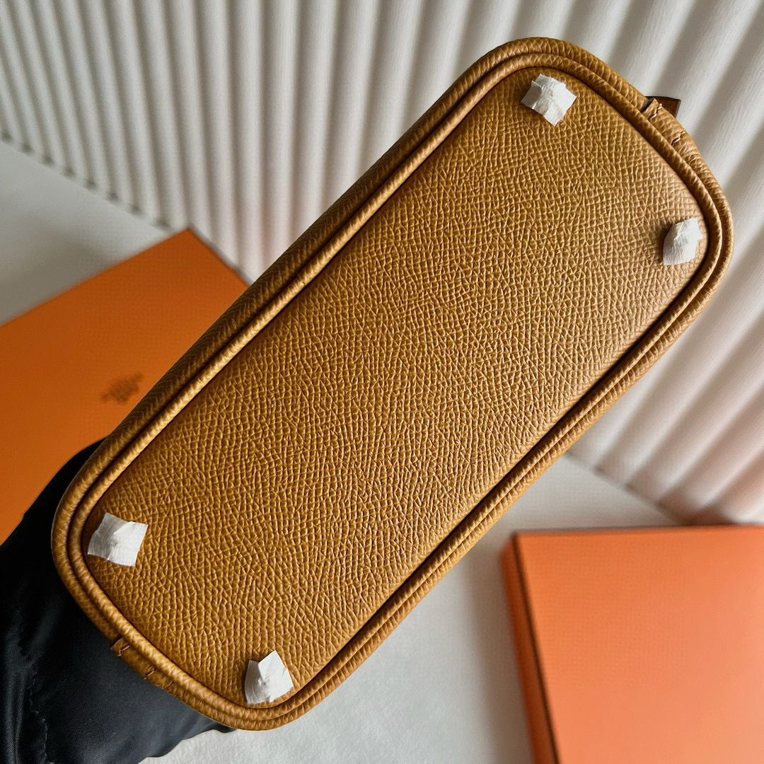Hermes Bolide 1923 Mini Handmade Bag in Sesame Epsom Calfskin - Image 10