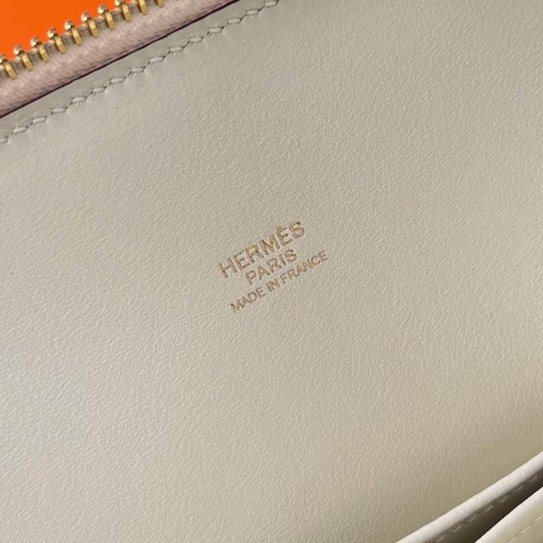 Hermes Bolide 1923 25 Handmade Bag In Nata Evercolor Calfskin - Image 10