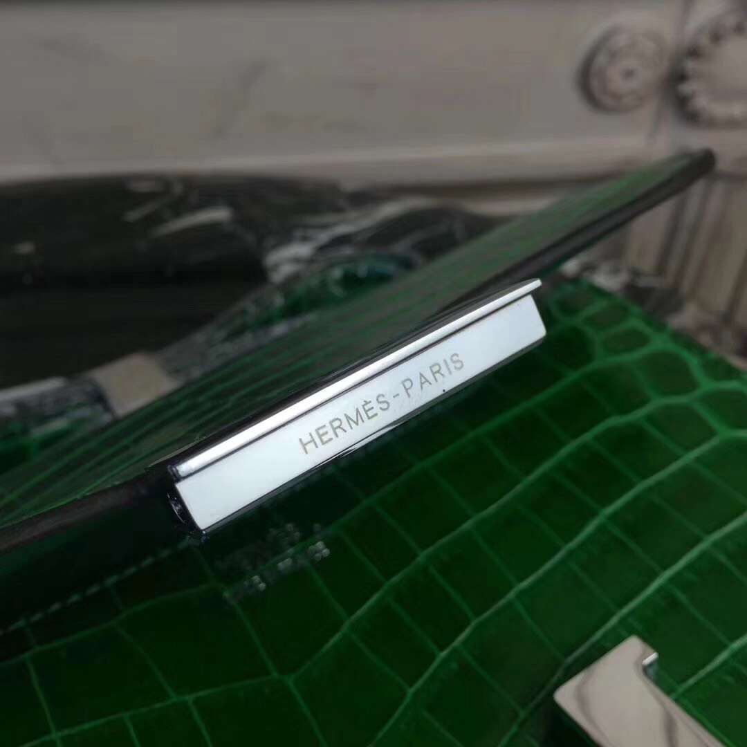 Hermes Bamboo Constance MM 24cm Crocodile Bag - Image 6