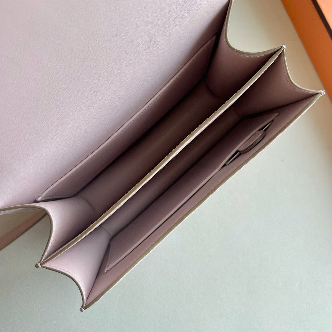 Hermes Constance 18 Handmade Bag in Rose Darling Chevre Mysore Leather - Image 7