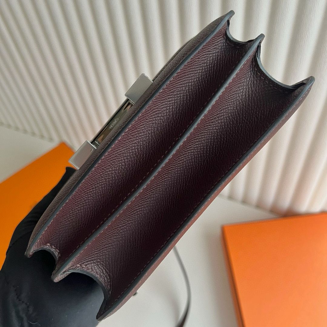 Hermes Constance 18 Handmade Bag in Rouge Sellier Epsom Calfskin - Image 6