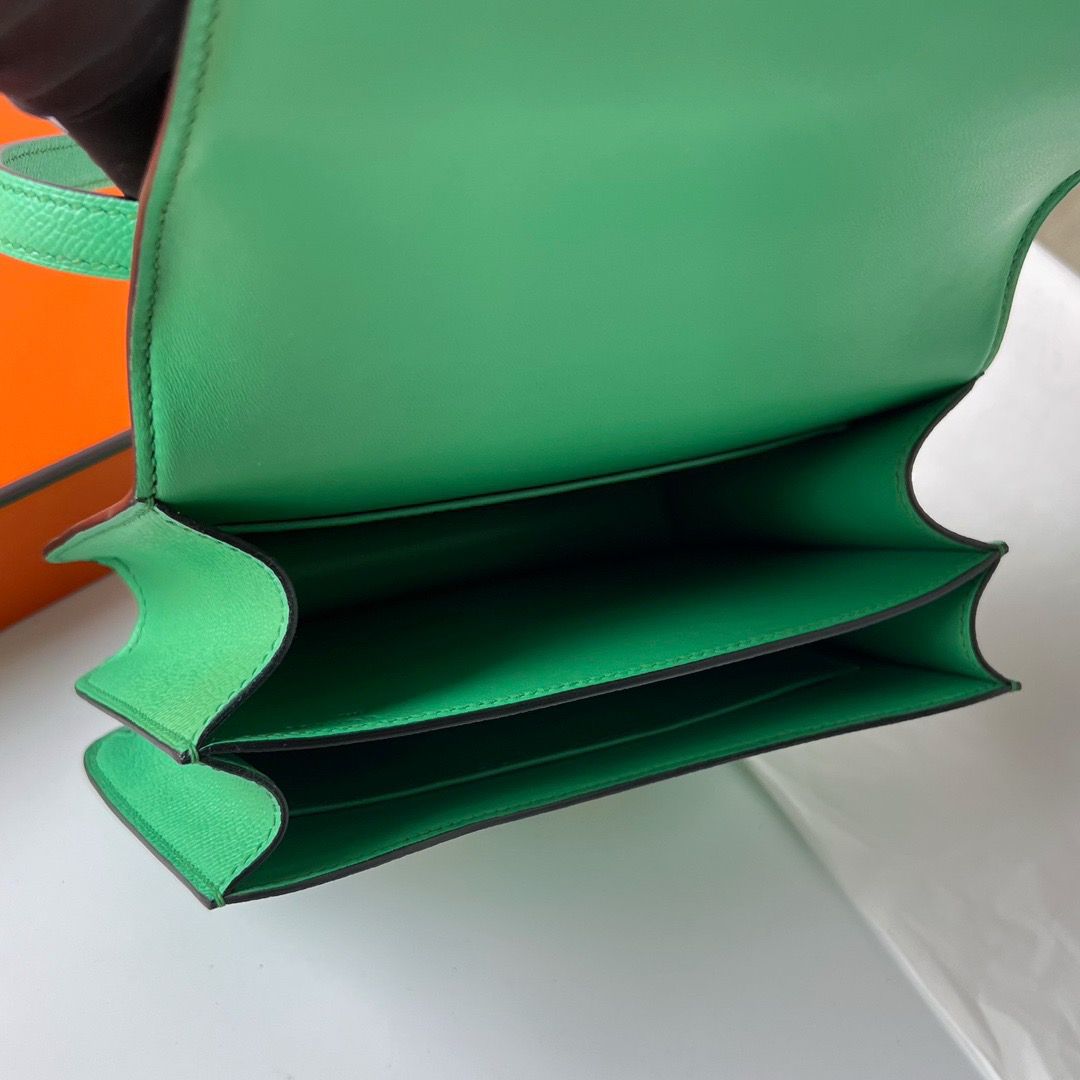 Hermes Constance 18 Handmade Bag In Vert Comics Epsom Calfskin - Image 8