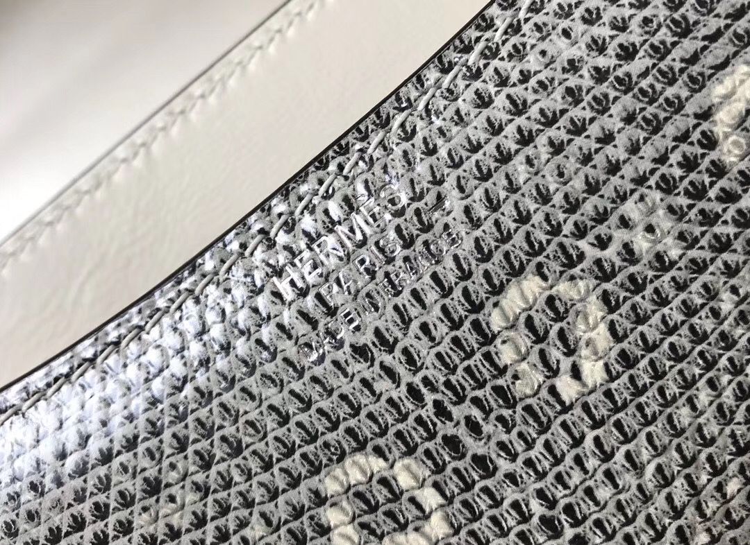 Hermes Constance 24cm Bag In Ombre Embossed Natural Lizard - Image 7