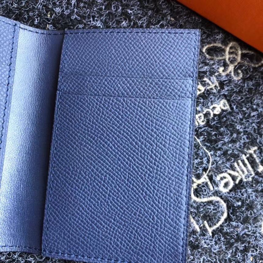Hermes MC² Euclide Card Holder In Sapphire Epsom Leather - Image 5