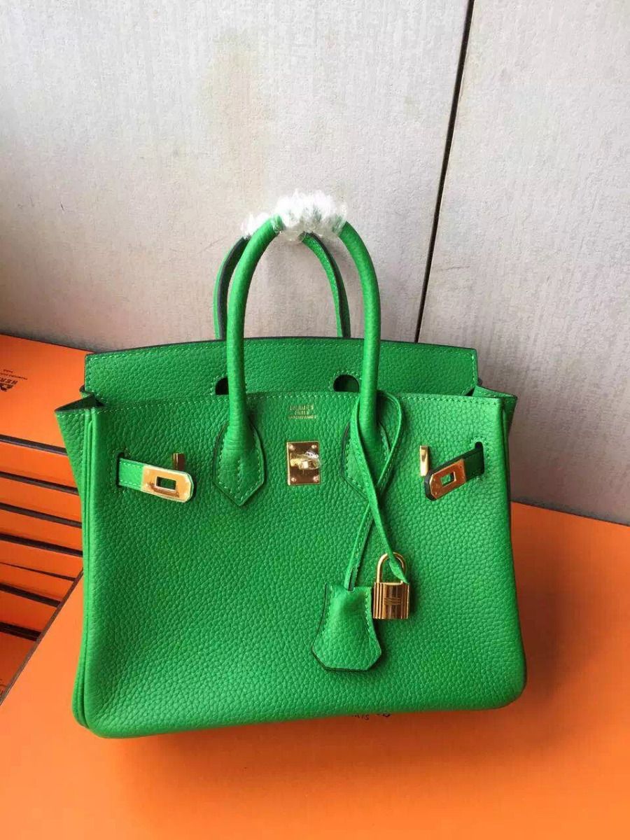 Hermes Birkin 25 Handmade Bag In Bambou Clemence Leather - Image 5