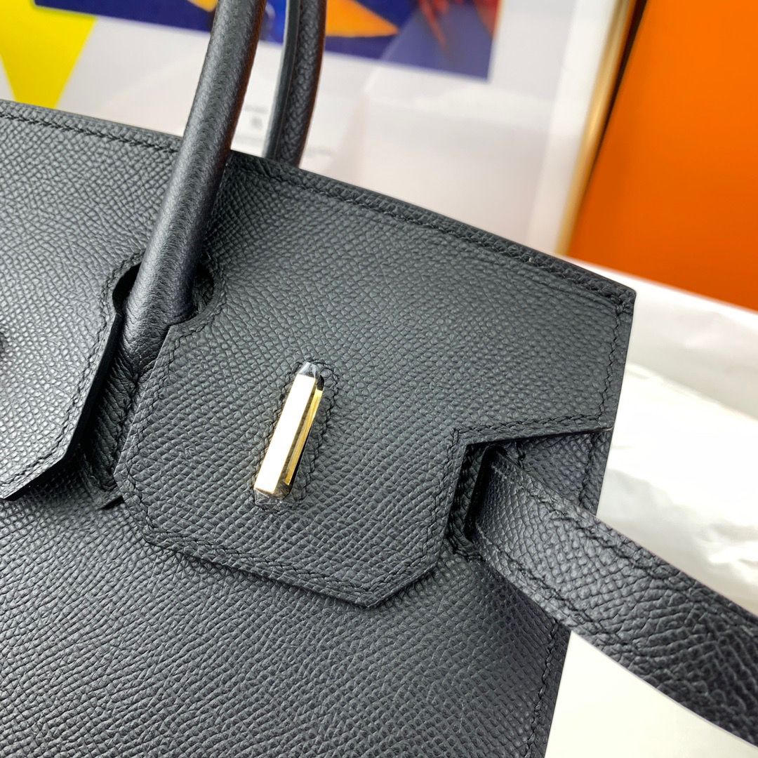 Hermes Birkin 30 Sellier Handmade Bag In Black Epsom Calfskin - Image 5