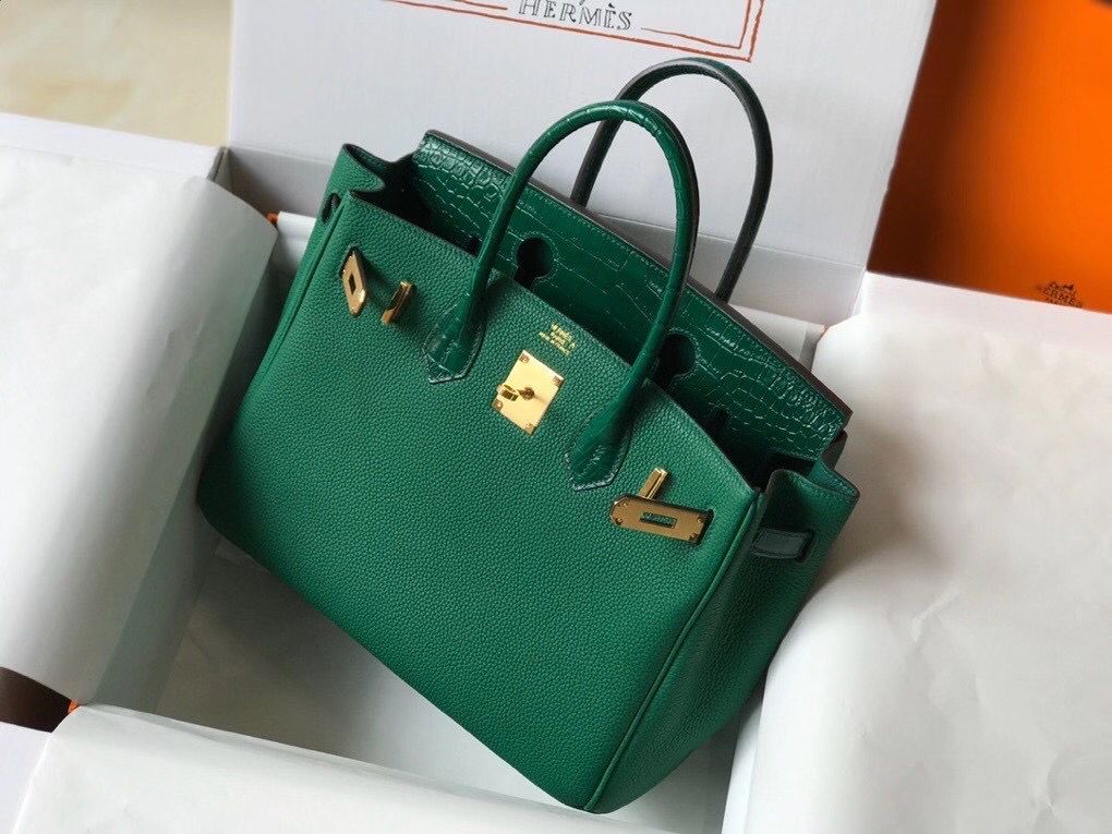 Hermes Touch Birkin 30cm Limited Edition Green Bag - Image 3