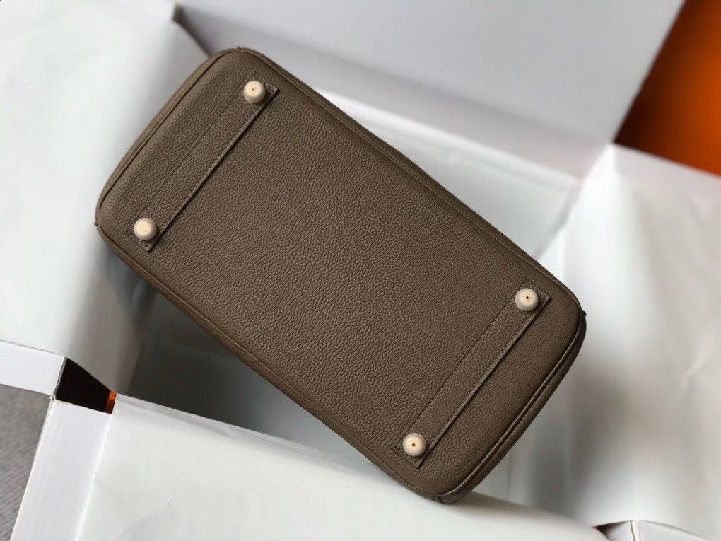 Hermes Touch Birkin 30cm Limited Edition Taupe Bag - Image 8