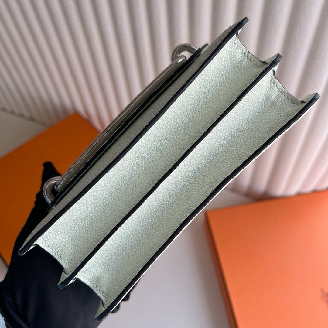 Hermes Roulis Mini 18 Bag in Vert Fizz Evercolor Calfskin - Image 7