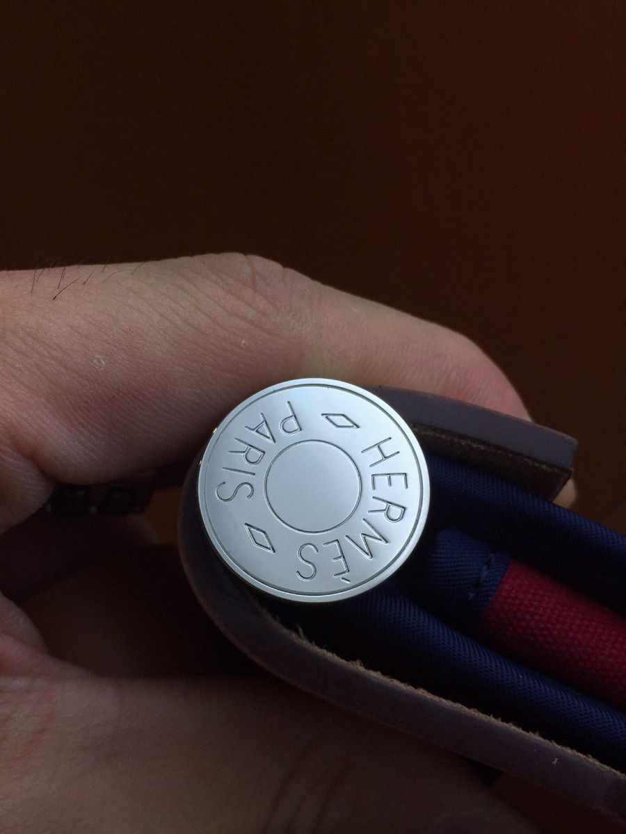 Hermes Herbag Zip 31cm Bag In Brown And Red - Image 7